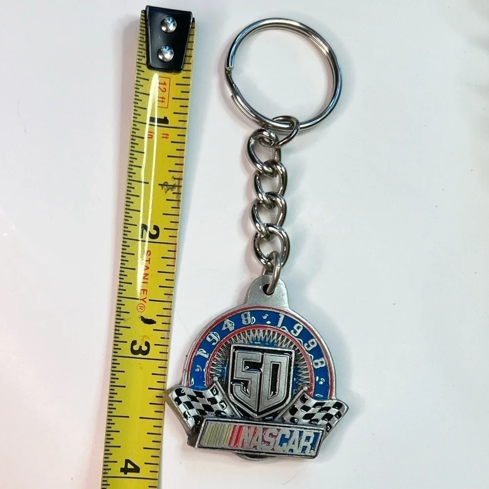 Nascar 50 Year Keychain  1948-1998 American Made